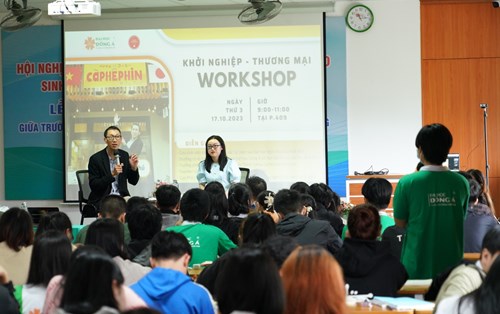 “Truyền lửa” trong sinh viên Đại học Đông Á từ workshop Khởi nghiệp – Thương mại