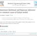 Maximum likelihood and Bayesian inference for common-cause of failure model