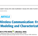 IRS-Aided Wireless Communication: From Physics to Channel Modeling and Characterization