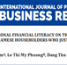 The Impact of Personal Financial Literacy on the Choice of Lending Channel by Vietnamese Householders Who Just Escaped Poverty