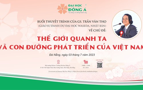 2023-BUỔI THUYẾT TRÌNH CỦA GS. TRẦN VĂN THỌ "THẾ GIỚI QUANH TA VÀ CON ĐƯỜNG PHÁT TRIỂN CỦA VN" 3/7/2023